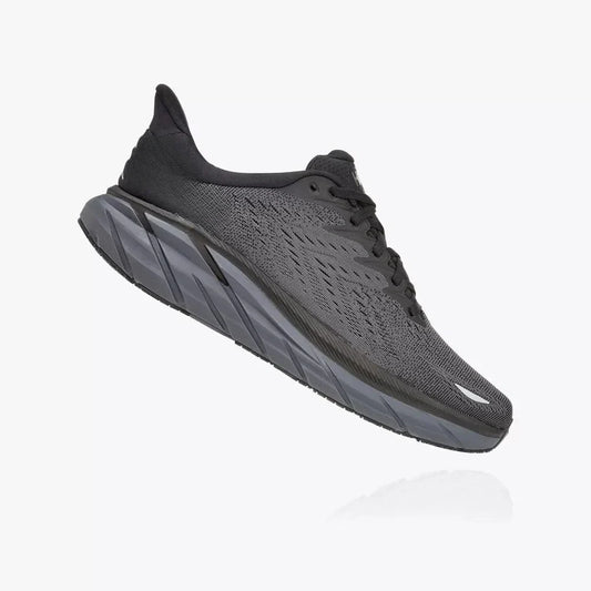 Hoka Women's Clifton 8 - Black / Black